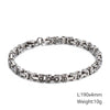 Powerful Versatile King Chain Men's Stainless Steel Rock Bracelet Punk Byzantine Chain Wrist Jewelry Gift - Image 20