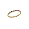 Stainless Steel Rainbow Color Cubic Zircon Stone Finger Rings for Women Gold Plated Stacker Ring Jewelry Gift - Image 9
