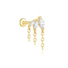 1PC Silver Crown Chain Tassel Zircon Drop Earrings For Women Gold Minimalism Earrings Jewelry Gift - Image 14
