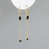 Silver Ear Needle Minimalist Tassel Hoop Earrings For Women Crystal Zircon Huggie Earring Jewelry - Image 15