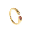 Month Birthstone Style Ring with Zircon Accents in Gold Tone or Silver Tone - Image 11