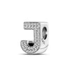 Classics 925Silver Shiny Zircon English Alphabet Beads Pendant Charms Fit Bracelet Jewelry Women Gift - Image 3