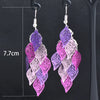 SINLEERY Charm White Black Enamel Earrings For Women Gold Color Leaf Drop Earrings Female  Jewelry ES524