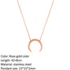 SUNIBI  Stainless Steel Necklace for Woman Personality Infinity Cross Pendant Gold Color Necklaces on Neck Women Jewelry