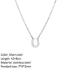 SUNIBI  Stainless Steel Necklace for Woman Personality Infinity Cross Pendant Gold Color Necklaces on Neck Women Jewelry
