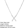 SUNIBI  Stainless Steel Necklace for Woman Personality Infinity Cross Pendant Gold Color Necklaces on Neck Women Jewelry