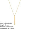 SUNIBI  Stainless Steel Necklace for Woman Personality Infinity Cross Pendant Gold Color Necklaces on Neck Women Jewelry