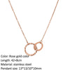 SUNIBI  Stainless Steel Necklace for Woman Personality Infinity Cross Pendant Gold Color Necklaces on Neck Women Jewelry