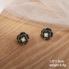Flower Hanging Earrings for Women Pink White Color Translucent Petals Crystal Imitation Pearl Female Dangle Earrings - Image 16