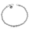 Silver Plated Jewelry Set For Women Men Unisex Bracelet Rope Necklace Punk Style Wedding Jewelry Nakit Scena Engagement - Image 6