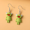Cute Simple Funny Small Drop Earrings For Women Girls Children Animal Duck Frog Mushroom Cloud Shape Resin Dangle Jewelry Gift - Image 5