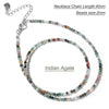2mm Stone Bead Choker Necklace 40cm - Image 15