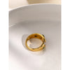 Color Cubic Zirconia Diamonds Stainless Steel Ring for Women Cast Textured Jewelry Gift - Image 3