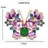 Enamel Peony Flower Butterfly Brooch Pins Women Pearl Jewelry Accessory For Dress and Dinner Party - Image 2