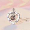 Necklace 100 Languages I Love You Projection Heart Pendant Necklace For Mother's Day Gifts - Image 6