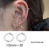 3Pair Stainless Steel Minimalist Huggie Hoop Earrings for Women Gold Color Tiny Round Circle 8/10/12mm Punk Unisex Rock Earring - Image 6