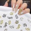 Tszs 10pcs/lot 3D Alloy Silver Gold Chinese Dragon Nail Decorations Year Chinese Dragon Nail Art Charms - Image 1