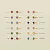 Stainless Steel Birthstone Earrings Pierced Gold Push-Pull Earrings Simple Ladies Holiday Party Gifts - Image 6