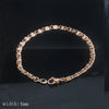 15 Style Choose Women Men Girl Rose Gold Color Curb/Weaving Bracelets Chains Jewelry 18cm-23cm - Image 3