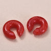 C-Shaped Resin Clip-On Earrings in Multiple Colors - Image 7