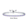 Adjustable Multicolor Tennis Bracelet with Colorful Stone Accents - Image 7
