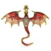 Enamel Dragon Brooches For Women Men 6-color Rhinestone Flying Legand Animal Party Office Brooch Pins Gifts - Image 4
