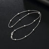 40-60CM Silver Necklace bead chain For Women Jewelry Christmas Gifts - Image 1