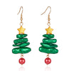 Elegant Christmas Tree Dangle Earrings For Women Baroque Irregular Imitation Pearl Stacked Drop Earring Holiday Party Jewelry - Image 6