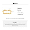 Non-Piercing C-Shaped Clip Earrings with Rounded Bead Accents - Image 6