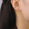 Geometric Hoop Earrings Women 28-54MM Gold Plated Stainless Steel Earrings Jewelry Party Birthday Gift - Image 10