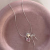 Silver Necklace Black Ball Simple Pendant Punk Geometric for Women Girl Jewelry Gift - Image 9