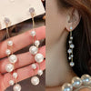 Large and Small Imitation Pearl Dangle Earrings for Women Beads Tassel Long Drop Earring Wedding Earrings Jewelry - Image 1
