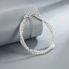 Silver Star Beaded Bracelets For Women Double Layered Adjustable Bracelet Party Jewelry - Image 12