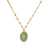 Zircon Hamsa Hand Evil Eye Pendant Necklaces For Women Gold Plated Stainless Steel Necklace Boho Aesthetic Jewelry Gift - Image 13