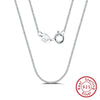 Silver 1.0mm Side Chain Necklace for Women Girls Elegant Necklace Jewelry 40/45/50/55/60cm - Image 8