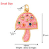 Rainbow Sun Happy Face Round Lemon Mushroom Charm Pendant, Gold Plated Zircon Necklace Bracelet Handmade Jewelry - Image 32