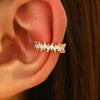 1Pc Horse Eye Zircon Earcuff Clips On Earring for Women Girls No Fake Piercing Cartilage Earrings Ear Ring Without Hole - Image 1