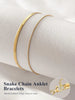 Gold Silver Ankle Flat Snake Chain Bracelets for Women Layered Chain Anklets Stainless Steel Summer Beach Jewelry - Image 5