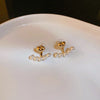 Light Imitation Pearl Stud Earrings Sweet Heart-shaped Ear Stud For Women Party Wedding Brid Jewelry Gift K - Image 28