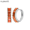 13mm Crystal Hoop Earrings for Women Silver Needle Zircon Huggie Small Earrings Hoop Piercing Jewelry Gifts - Image 8