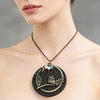 Long Chain Geometric Pendant Wooden Necklaces Pendants Sweater Necklaces Handmade Jewelry Gifts For Women - Image 32