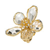 Crystal Flower Big Open Ring for Women Party Summer Holiday Statement Jewelry - Image 8
