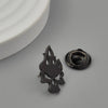 Classic Skull Fire Symbol Brooches for Men Punk Stainless Steel Danger Sign Badge Pin Brooch Hip Hop Rock Party Accessories - Image 3