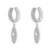 Pearl Heart Hoop earrings 4 lines Cubic zirconia women huggie earrings Sweet Bow drop earrings - Image 13