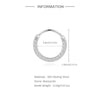 1PC Sparkling Piercing Stud Earrings Silver Shining Circle Earring For Women Ear Bone Earring Jewel - Image 10