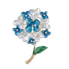 Multi-Style Floral Brooches, Enamel Rhinestone Flower Lapel Pins for Women - Image 15