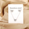 Necklaces Jewelry Sets For Women Girls Stainless Steel Pendant Necklaces And Earrings 2 Pieces Sets Wedding Party Jewelry Gifts - Image 24