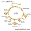 Zircon Star Moon Heart Charms Necklace Matching Bracelet in Stainless Steel Gold Plated Chain Necklaces Bracelets For Women - Image 12