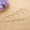 Large Thin Hoop Earrings in Stainless Steel 30mm to 100mm - Image 15