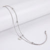 Bracelets Of Women Silver Color Stainless Steel Double Moon Chain Star Beads Bangles Minimalist Female Jewelry Accessories - Image 5